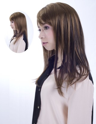 Wigs2you 接髪片 無痕假髪接髪片 長款直髪補髪塊 增厚加長假髪片 無劉海假髪套E-004